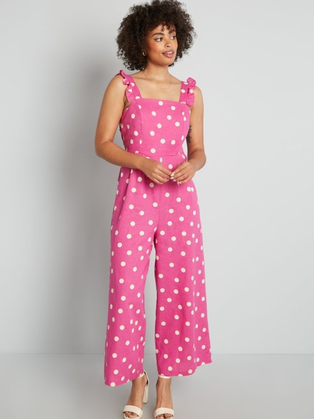 Modcloth Pink About Me Jumpsuit